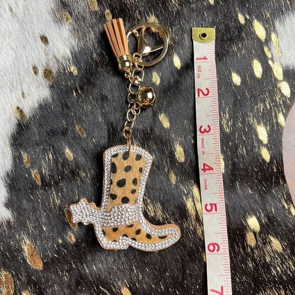 Blinged Cowboy Boot Keychain. - Picture 1 of 2